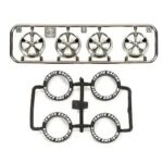 Cerchi 5 Razze Neri + Gomme Low Profile - 95330