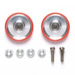 Rotelle 17mm con Anello in Plastica Rosso - 95580
