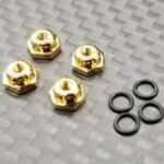 GL Racing 2mm Lock nuts (Gold) - 4pcs