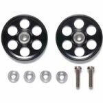 Rotelle in Alluminio Alleggerite 19mm ad Anello Nere - 95498