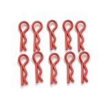 Marka Racing Body Clips 1/28 con Angolo a 30° Arancio Fluo (10pz)