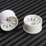 PN Racing Mini-Z 2WD Machine Cut 10 Spoke Rear Wheel R2 White