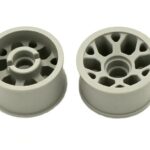 Marka Racing 1:28 Mini-Z 2WD CNC Cerchi in Delrin Flangiati POSTERIORE 11x19mm -1 Offset (GRIGIO CHIARO)