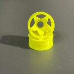 Cerchi Edomodel Mini-Z 1:28 2WD Anteriori Offset 0 STAR Flangiati Gialli