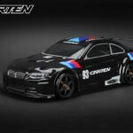 CARTEN GT2 Body TC (190mm), Black Painted & Precut